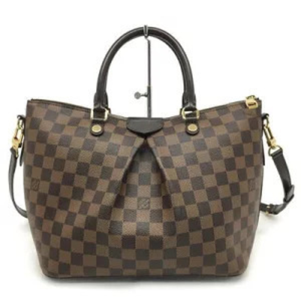 Louis Vuitton shoulder handbag Ebene Damier Brown bag Siena